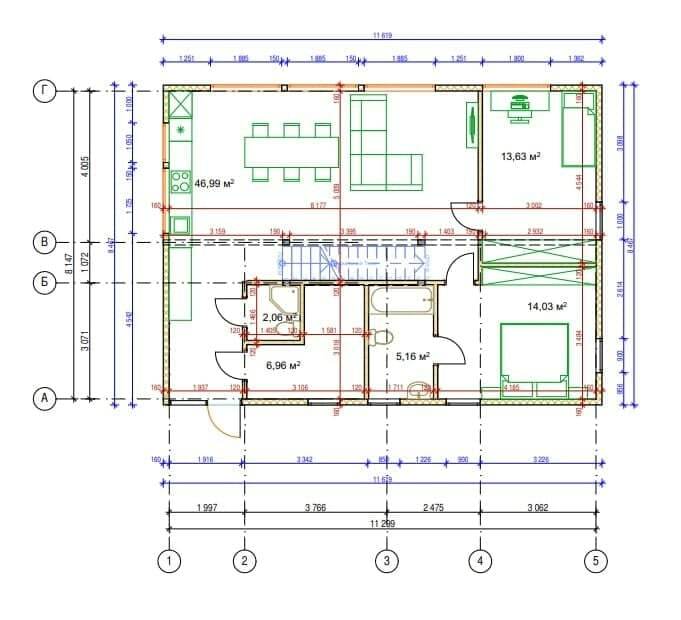 Проект "Ontario" - 142 м²